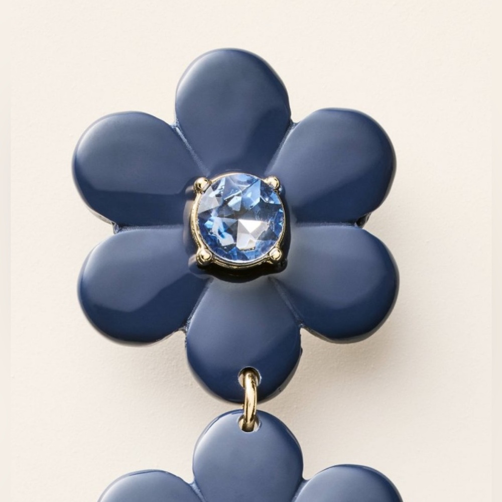 Kate Spade x Target Floral Linear Earrings - Picture 3 of 7